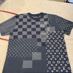 Louis Vuitton Kids Graphic T-Shirt - Navy and White